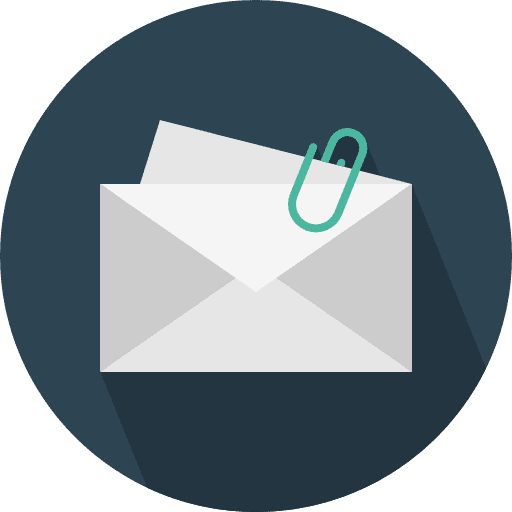 Attache emails attache symbol icon