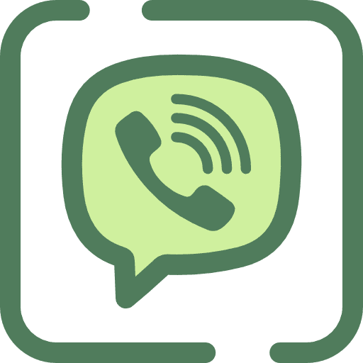 Viber social media logos phone call icon