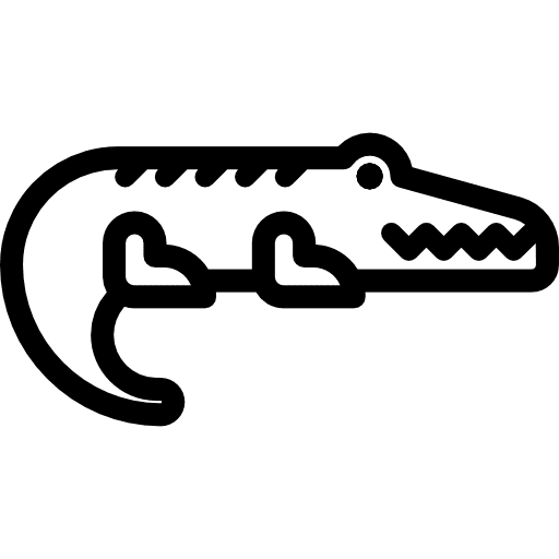 Crocodile animal kingdom zoo alligator icon