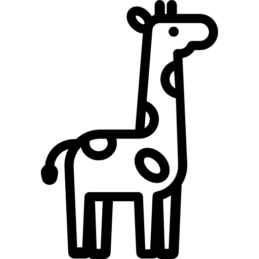 Giraffe giraffe wild life zoo icon
