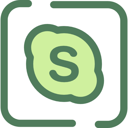 Skype social media logotype social network icon