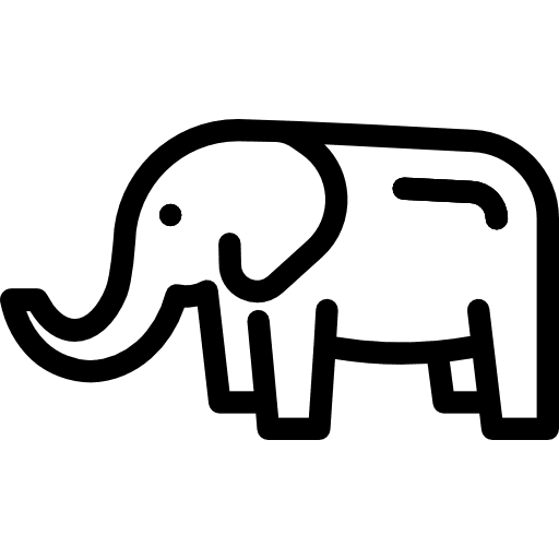 Elephant elephant animal kingdom wild life icon