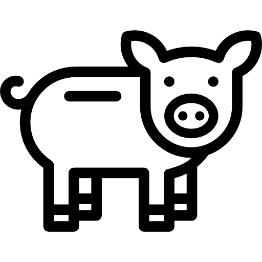 Pig animals pig animal kingdom icon