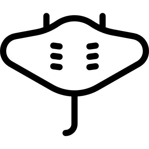 Stingray sea life animals aquarium icon