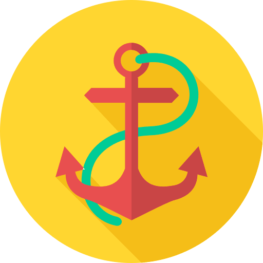 Anchor anchors navy sail icon