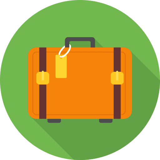 Baggage baggage luggage book bag icon