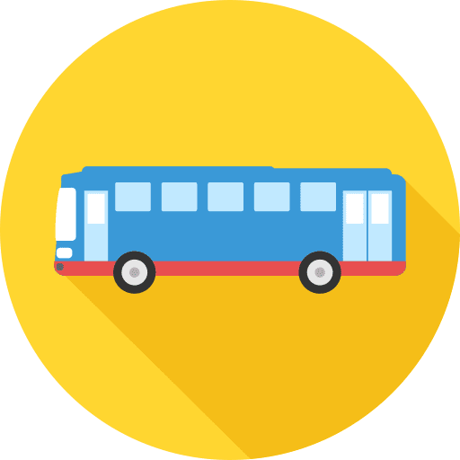 Bus public transport automobile bus icon