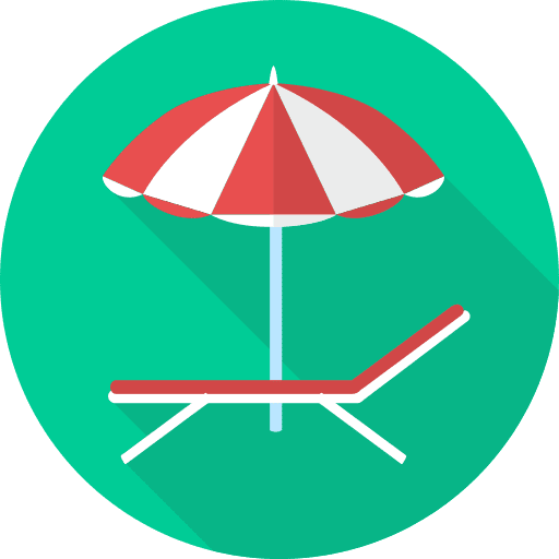 Hammock holidays vacations summer icon