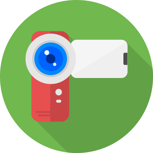 Camcorder domestic technology video camera icon