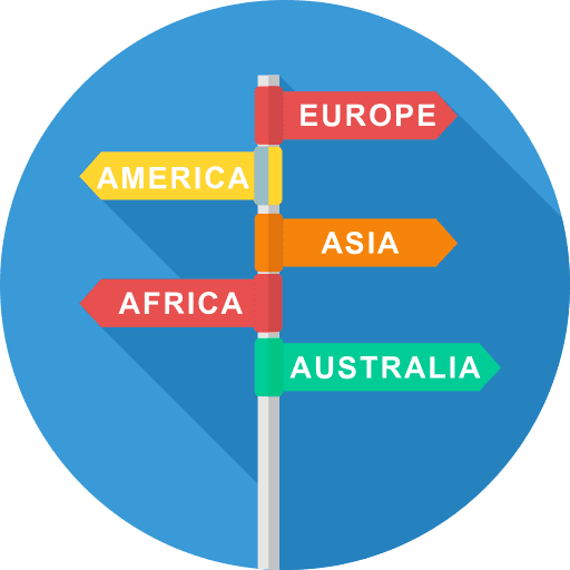 Direction guidance road sign directional icon