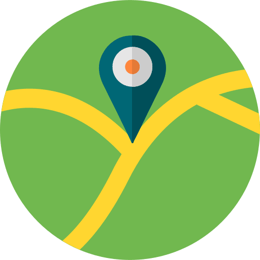 Location location maps and location geography icon