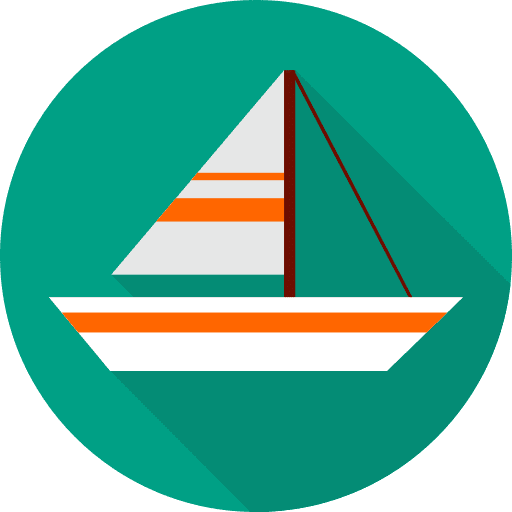 Sailboat sailboat sail boats icon