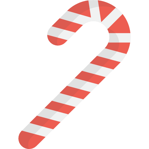 Candy cane candy cane christmas candy icon