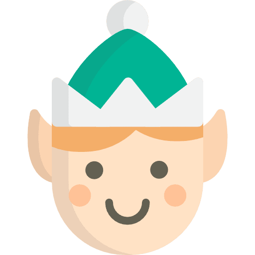 Elf christmas elf costume icon