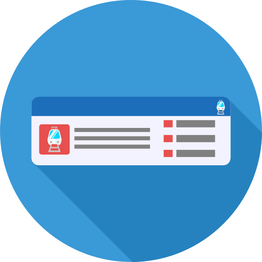 Plane ticket passage plane ticket ticket icon