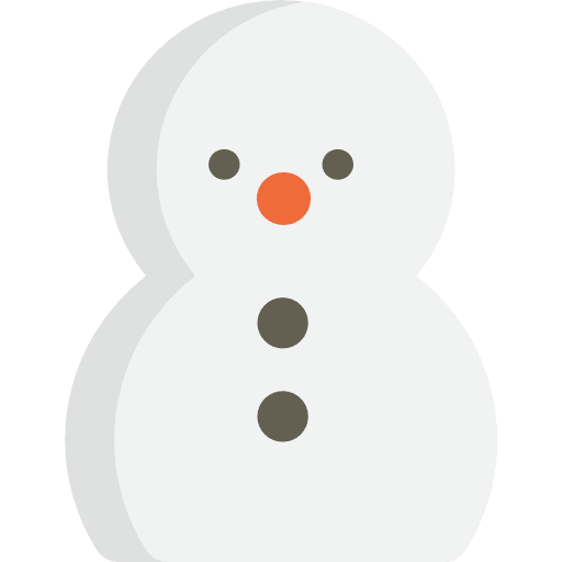 Snowman christmas winter shapes icon