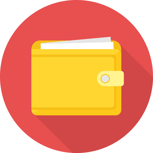 Wallet card wallet business and finance icon