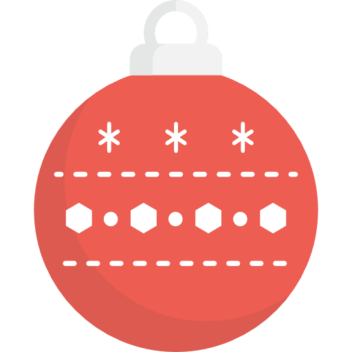 Bauble ornament christmas bauble icon