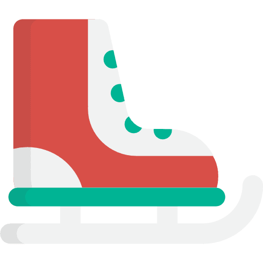 Ice skate winter sports ice skate leisure icon