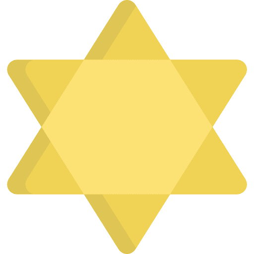 Star of david gold star star of david judaism icon