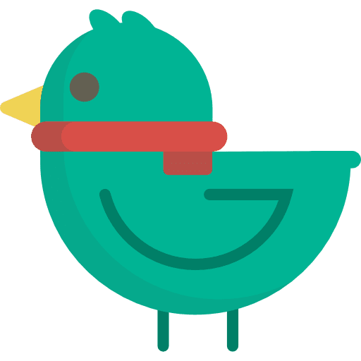 Bird animals zoo animal icon