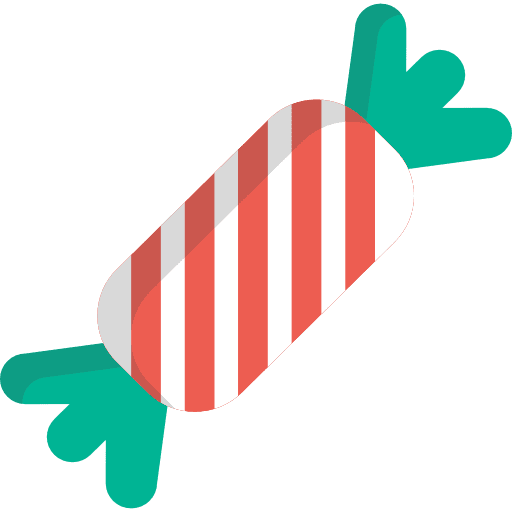 Candy sweet sugar lollies icon
