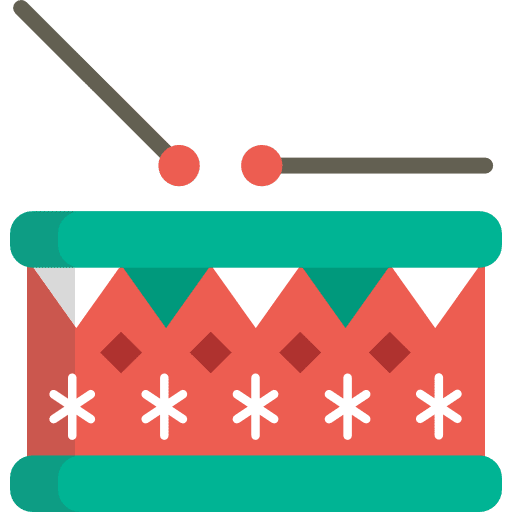 Drum musical instrument music and multimedia drumsticks icon