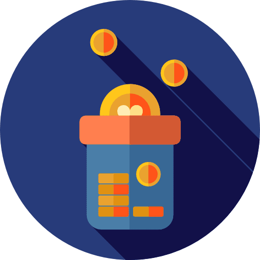 Donation charity business and finance hand icon