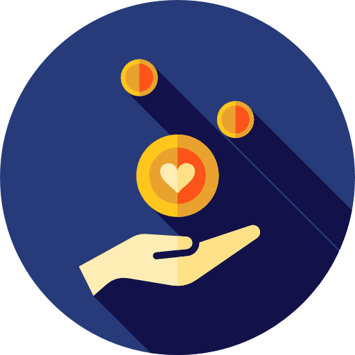 Donation donation coins money icon