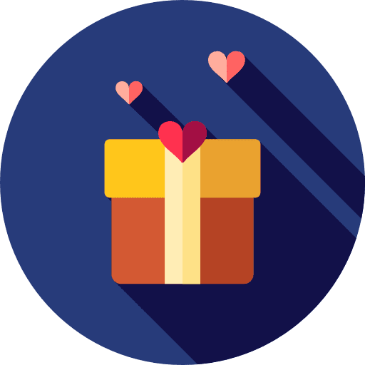 Gift gift birthday and party christmas presents icon