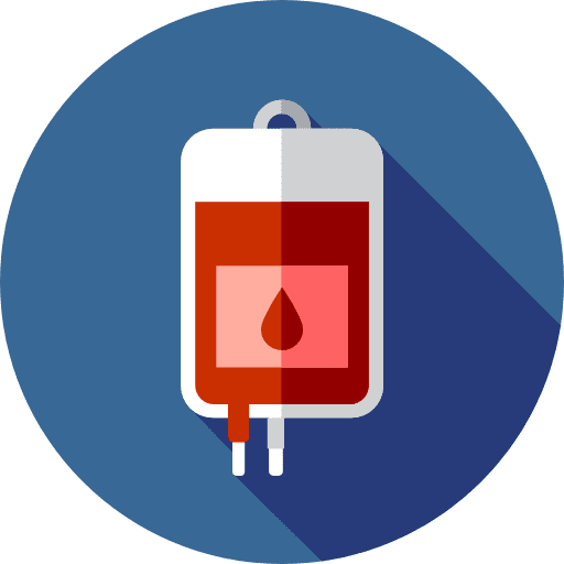 Transfusion medical surgery education icon