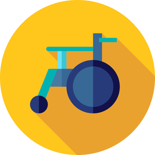 Wheelchair healthcare and medical medical handicap icon