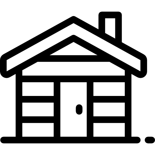 Cabin real estate residential construction icon