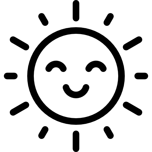 Sun nature summertime sun icon