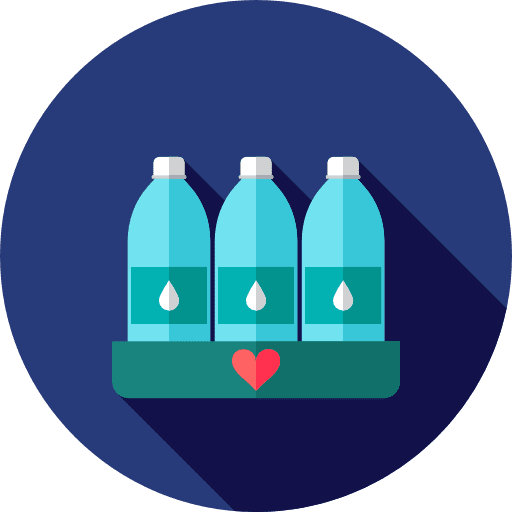 Water bottle food healthy food icon