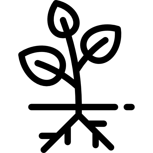 Sprout growing seed farming and gardening nature icon