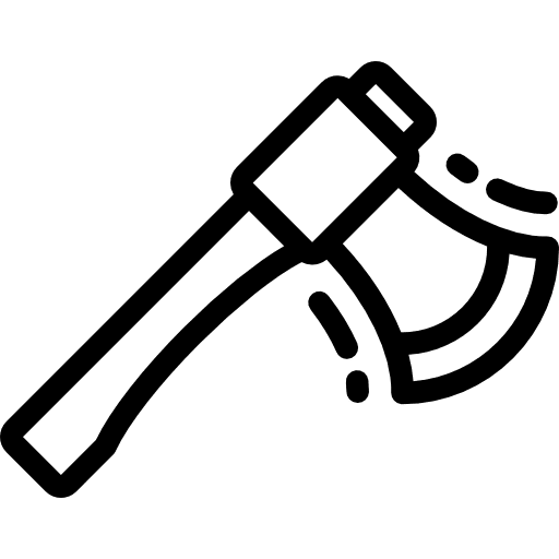 Axe construction and tools weapons tool icon
