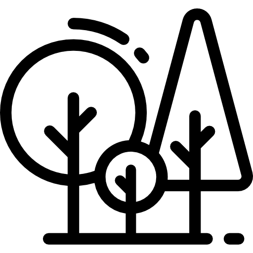 Forest nature trees landscape icon