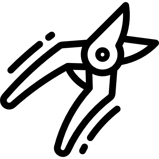 Scissors secateurs gardening gardener icon