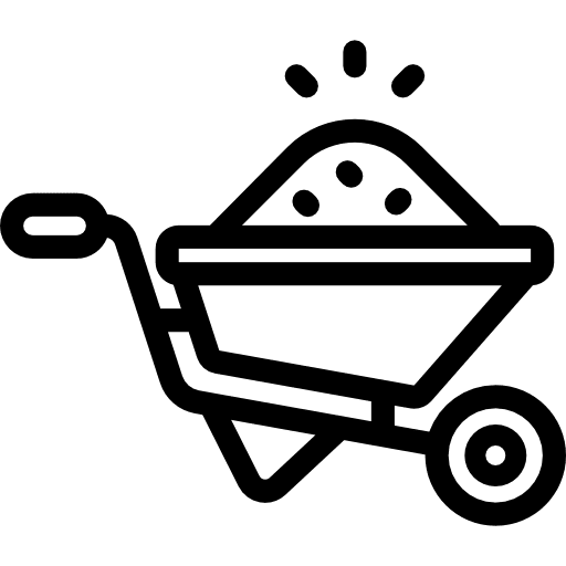 Wheelbarrow wheelbarrow trolley farming and gardening icon