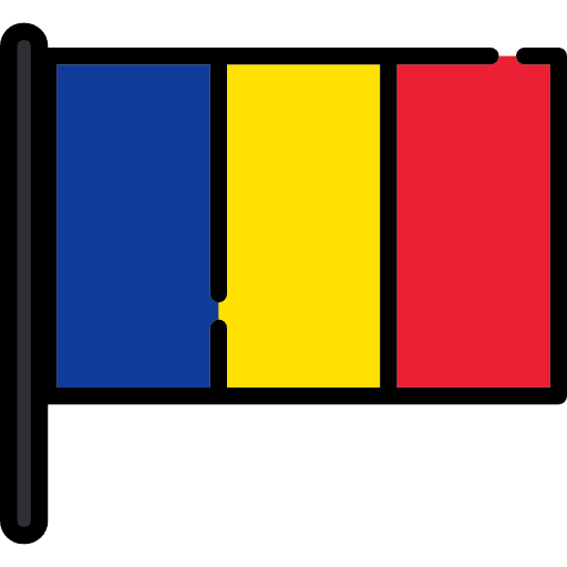 Romania romania nation flag icon