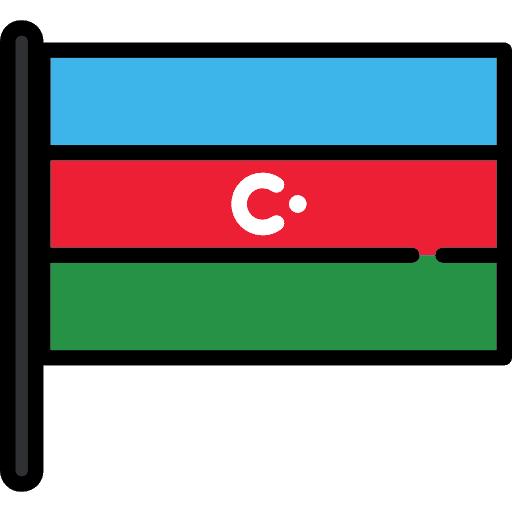 Azerbaijan country azerbaijan flag icon