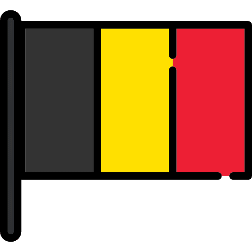 Belgium flag country nation icon