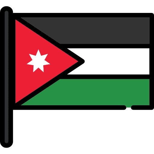 Jordan world flag nation icon
