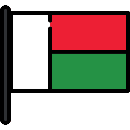 Madagascar country flag flags icon