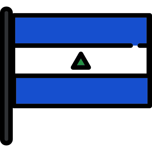 Nicaragua nation world flags icon