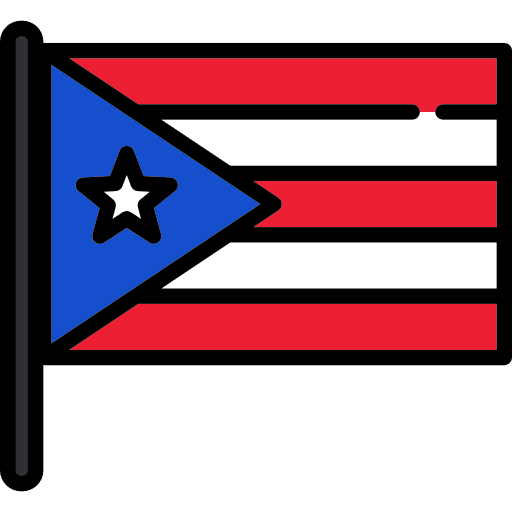 Puerto rico world country flag icon