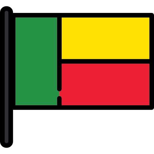 Benin flags nation flag icon