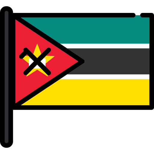 Mozambique flag mozambique nation icon
