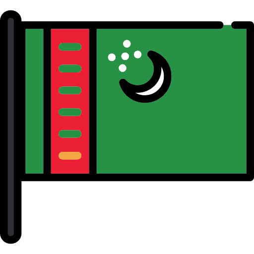 Turkmenistan country turkmenistan flag icon